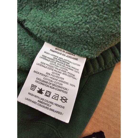 Nike Mens Black Club Fleece Joggers CJ1616 - Team Pants - Green Size Small - Picture 9 of 13